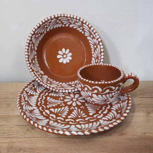 Handmade Talavera Dinnerware Set with 3 Piece