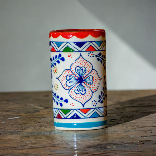 Handmade Ceramic Glass - Mexican Stoneware Pottery