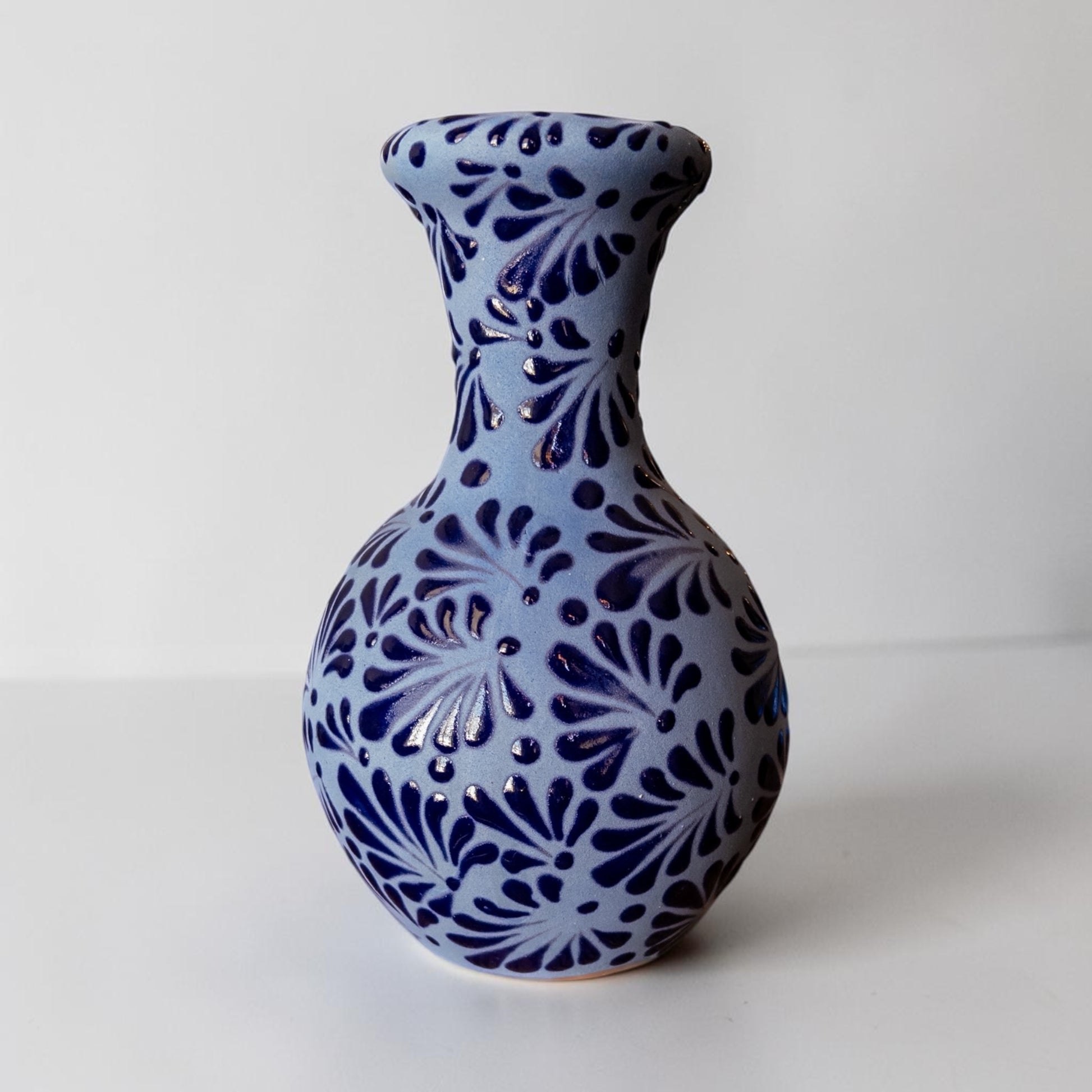 Large Talavera incense burner and candle holder, handmade Mexican pottery