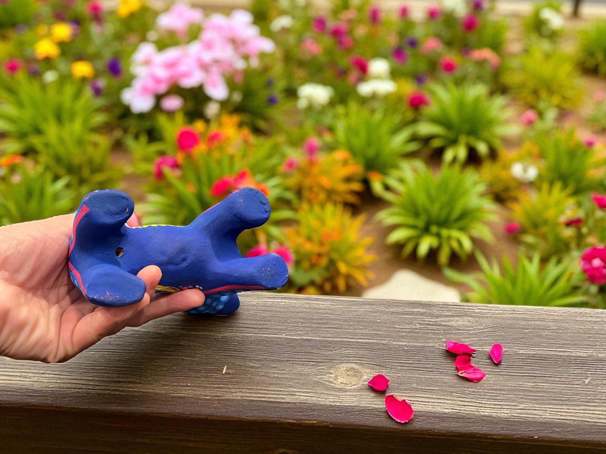 Dog alebrije hand-painted in Guanajuato, unique Mexican folk art gift for dog lovers