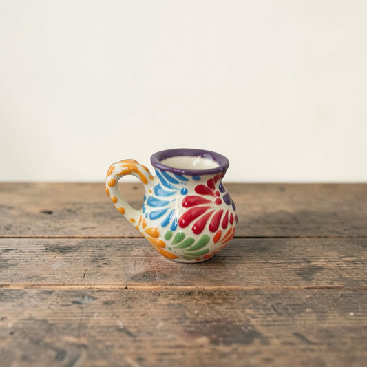 Talavera Jarrito Shot Glass – Handmade Mexican Pottery - Wedding Favor & Best-Selling Fiesta Gift