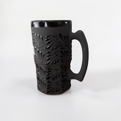 Handmade beer mug hand-painted Talavera pattern
