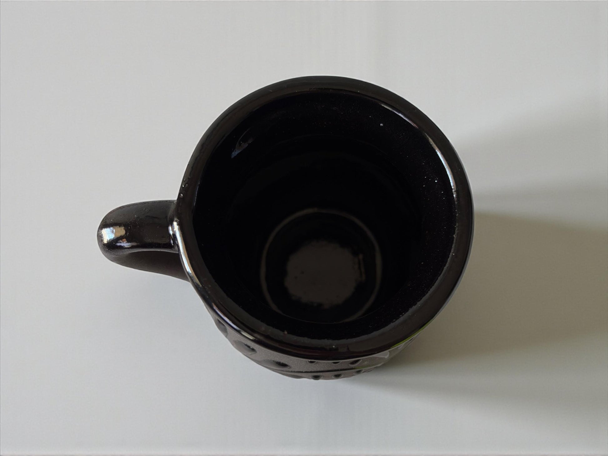Black Talavera jarrito with cantarito cocktail
