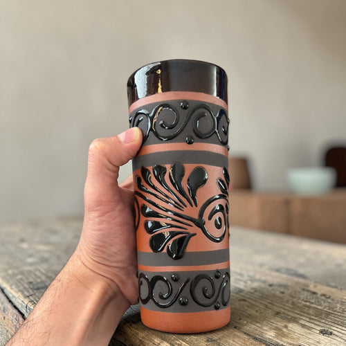 Talavera pitcher set on dining table - Mexican pottery