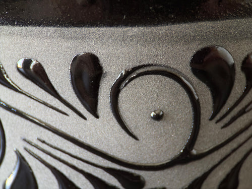 Black Talavera tortilla warmer size comparison