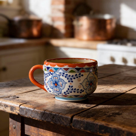 Stoneware Coffee Soup Mug - Large 22 oz - Handmade -