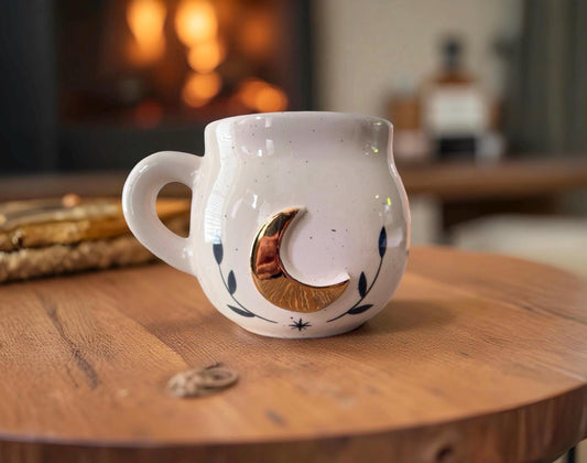 Moon Mug 15 oz, Handmade- Ceramic mug