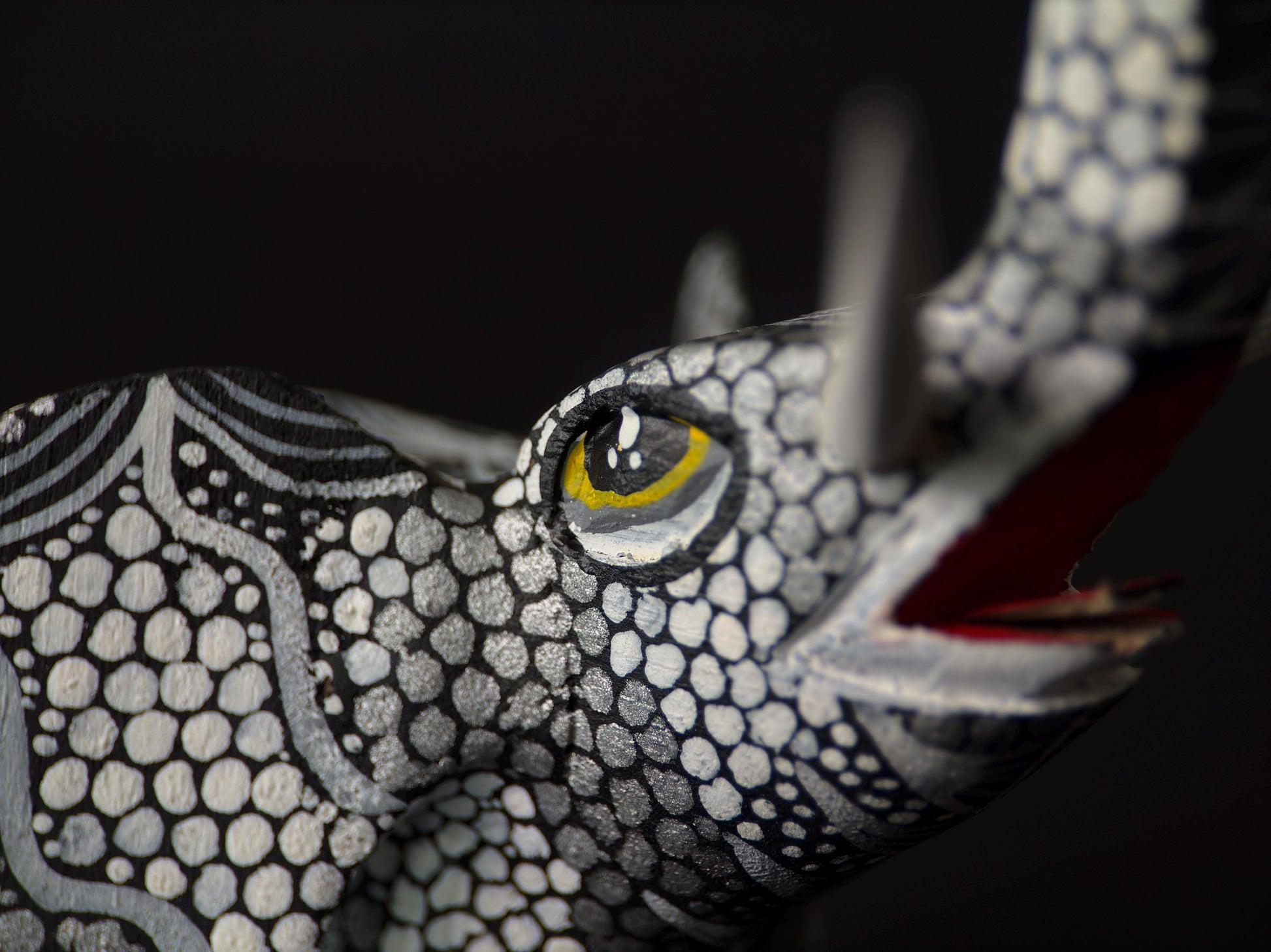 Elephant alebrije, hand-painted Oaxacan wood carving