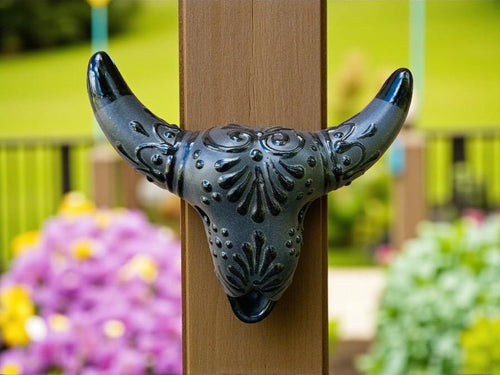 Talavera Bull Head Wall Decor - Handmade Mexican Folk Art