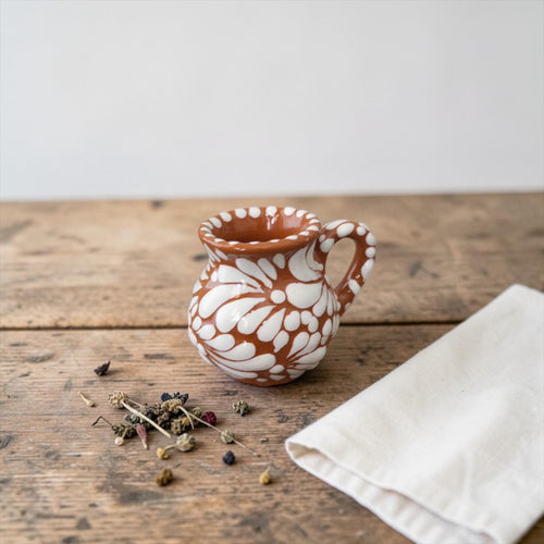 Talavera jarrito shot glass size comparison